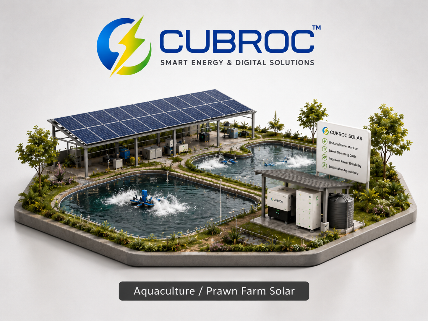 Aquaculture / Prawn Farm Solar
